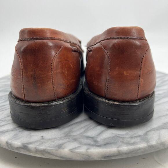 Allen Edmonds Mens 11A Narrow Shoe Brown Cody Tassel Loafers Slip On Woven Dress main image 10